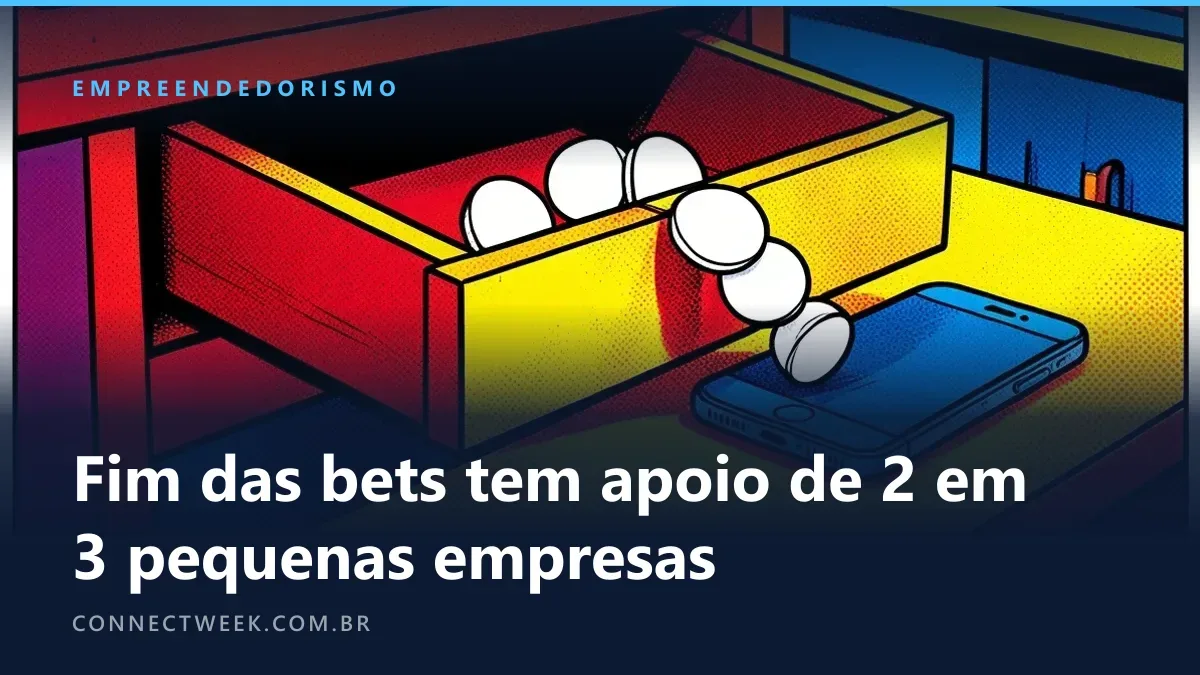 Gaveta de caixa meio vazia enquanto fichas em branco escorrem para um celular